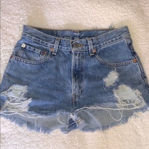 Levi’s High Waist Denim Shorts